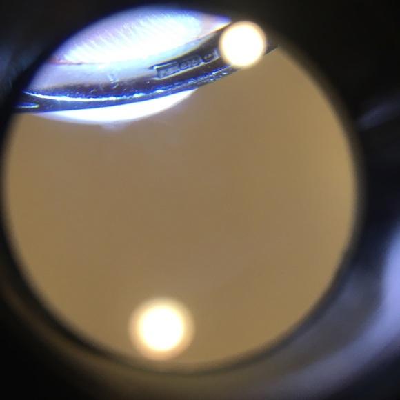 Ruby + White Gem + 9 Karat White Gold Ring, NWOT - Picture 10 of 11